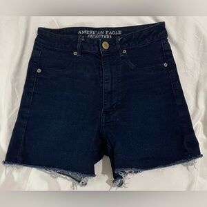 American Eagle High Rise Denim Cutoff Shorts Size 6